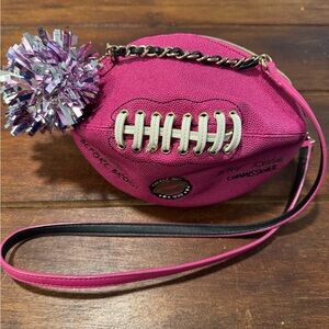 Pink Football-Shaped Women's Bag